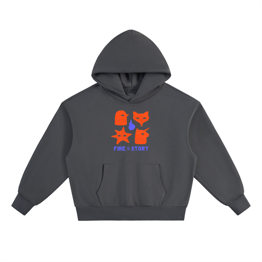 the fire & story hoodie