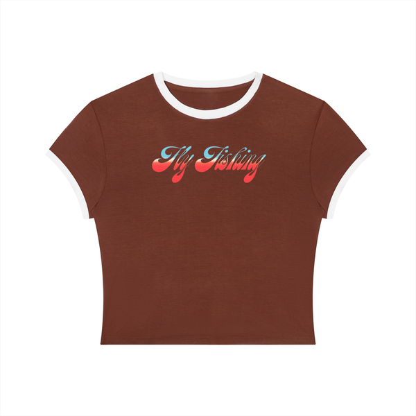 the fly fishing baby tee