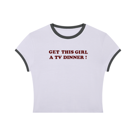 the tv dinner baby tee