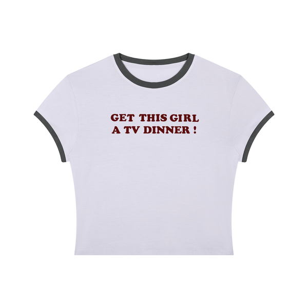 the tv dinner baby tee